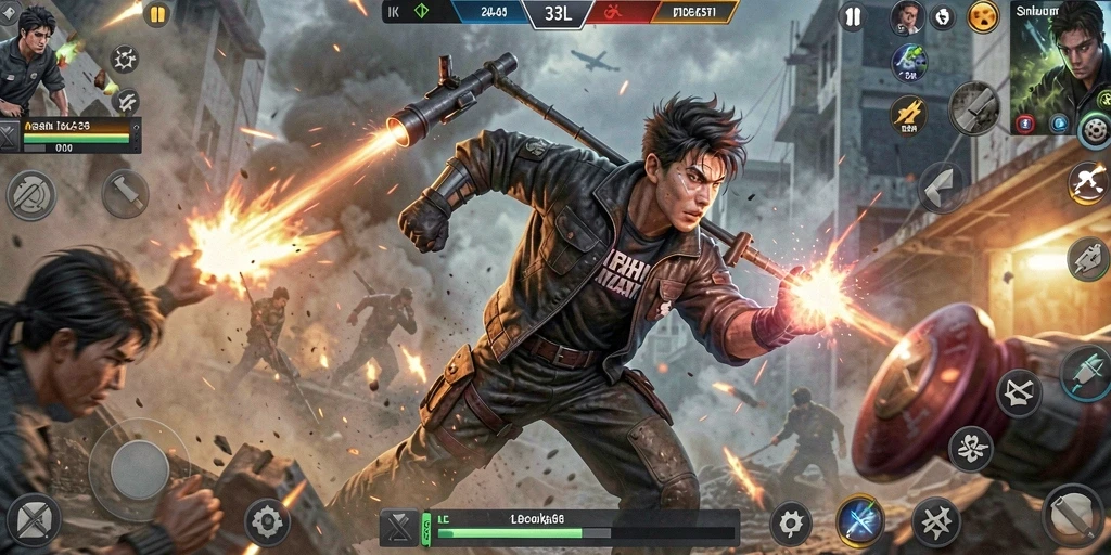 Tangkapan layar gameplay menampilkan aksi epik di 33L.