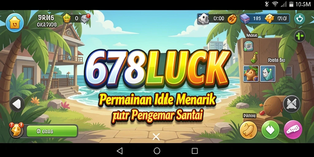Gameplay menarik 678LUCK yang menunjukkan kemajuan Idle yang menyenangkan.