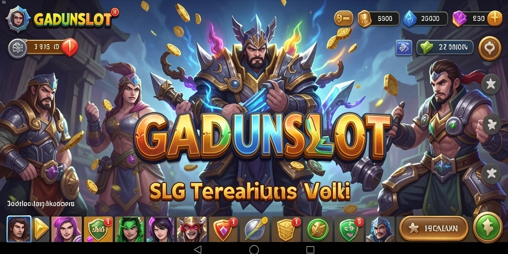 Tampilan menarik saat bermain GADUNSLOT dengan strategi SLG yang mendebarkan.
