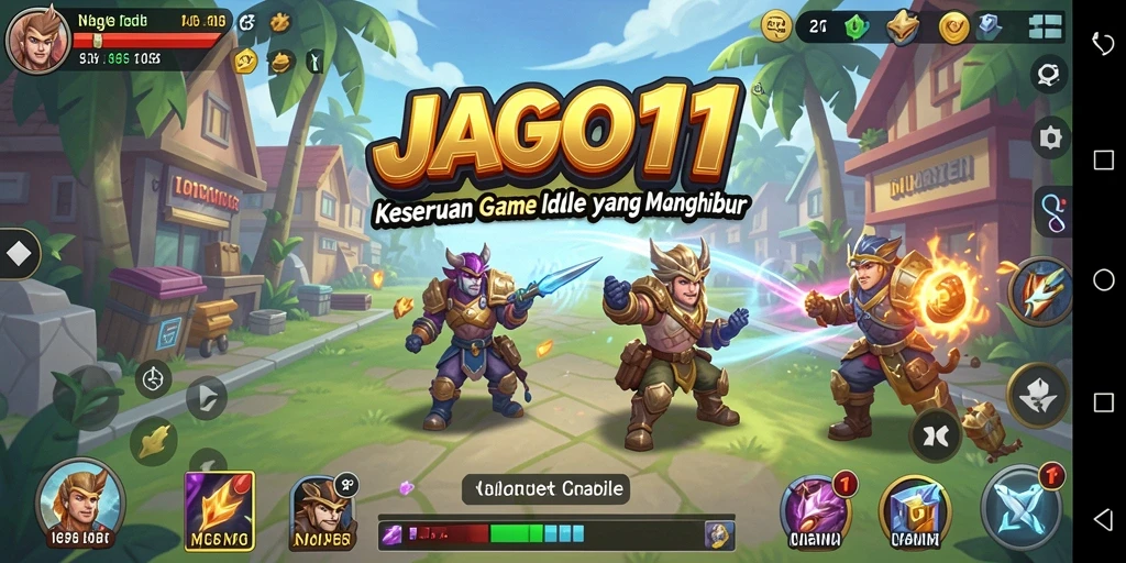Tampilan gameplay seru dari JAGO11 saat mengumpulkan sumber daya.