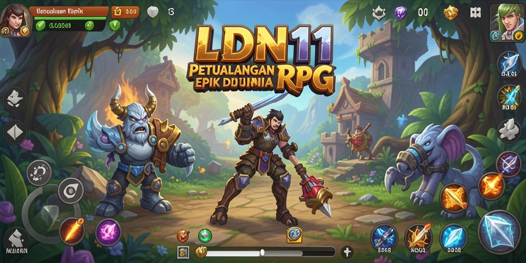Screenshot LDN11 menampilkan aksi seru dalam permainan RPG yang menantang.