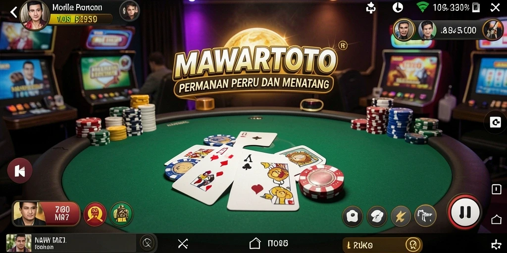Tampilan gameplay Poker yang menarik dari MAWARTOTO.
