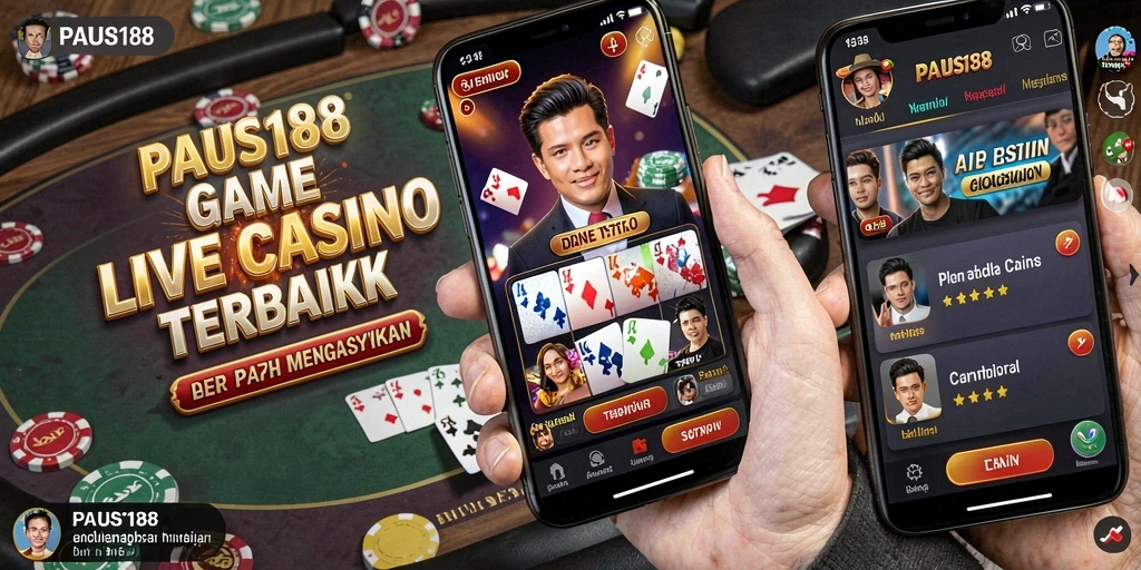 Tampilan menarik gameplay PAUS188 dengan dealer langsung.