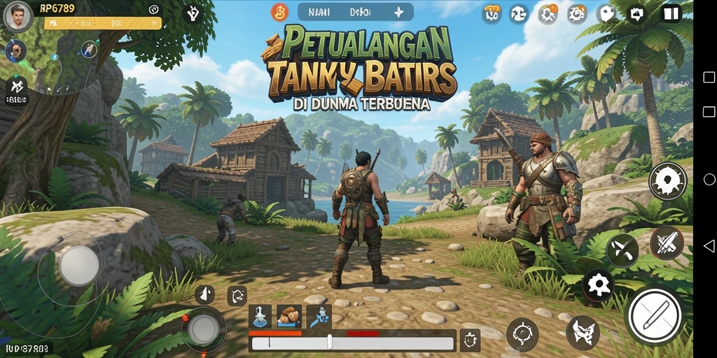 Screenshot gameplay dunia terbuka RP6789 yang menakjubkan.